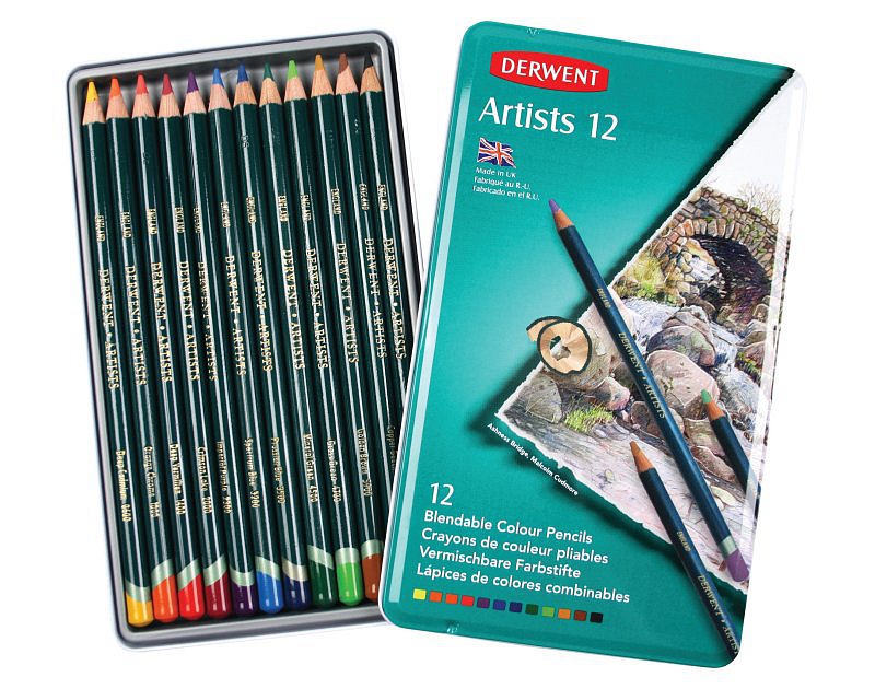 Umělecké pastelky Derwent - Artists 12ks