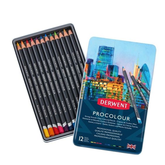 Umělecké pastelky Derwent - Procolour 12ks