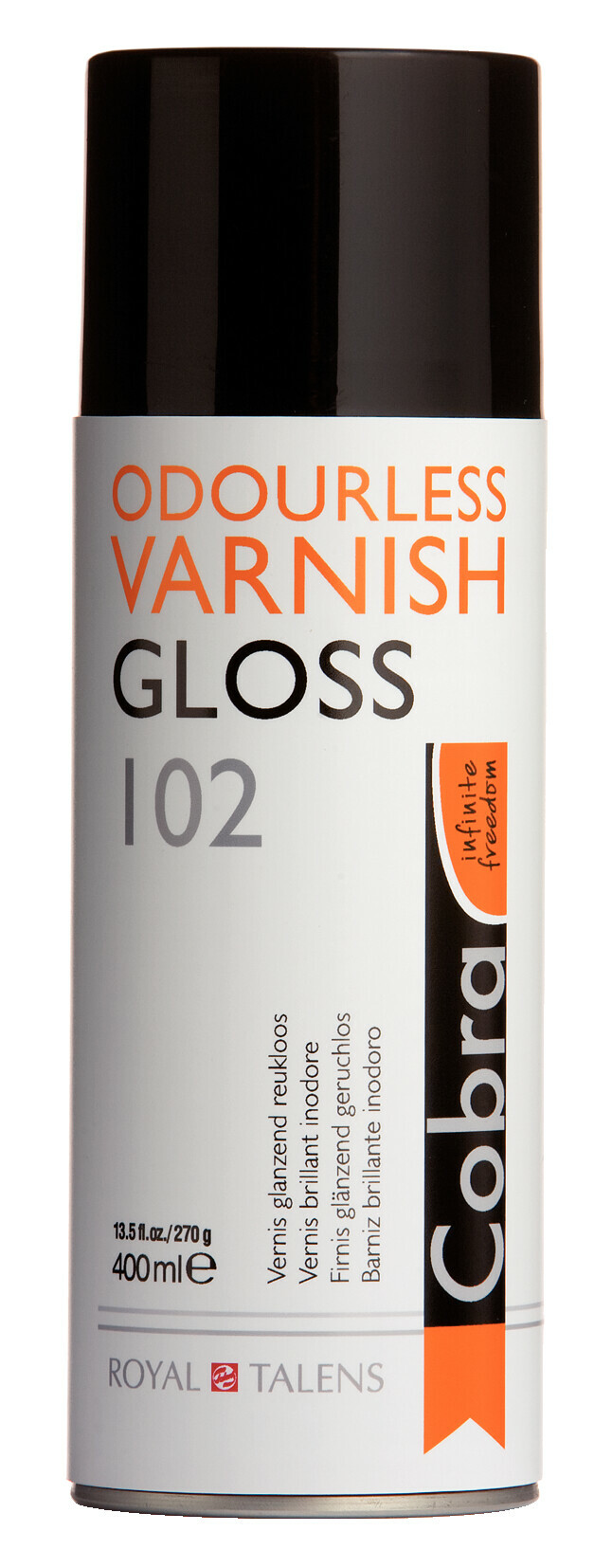 Lesklý lak 400ml Cobra pro vodou ředitelné olejové barvy