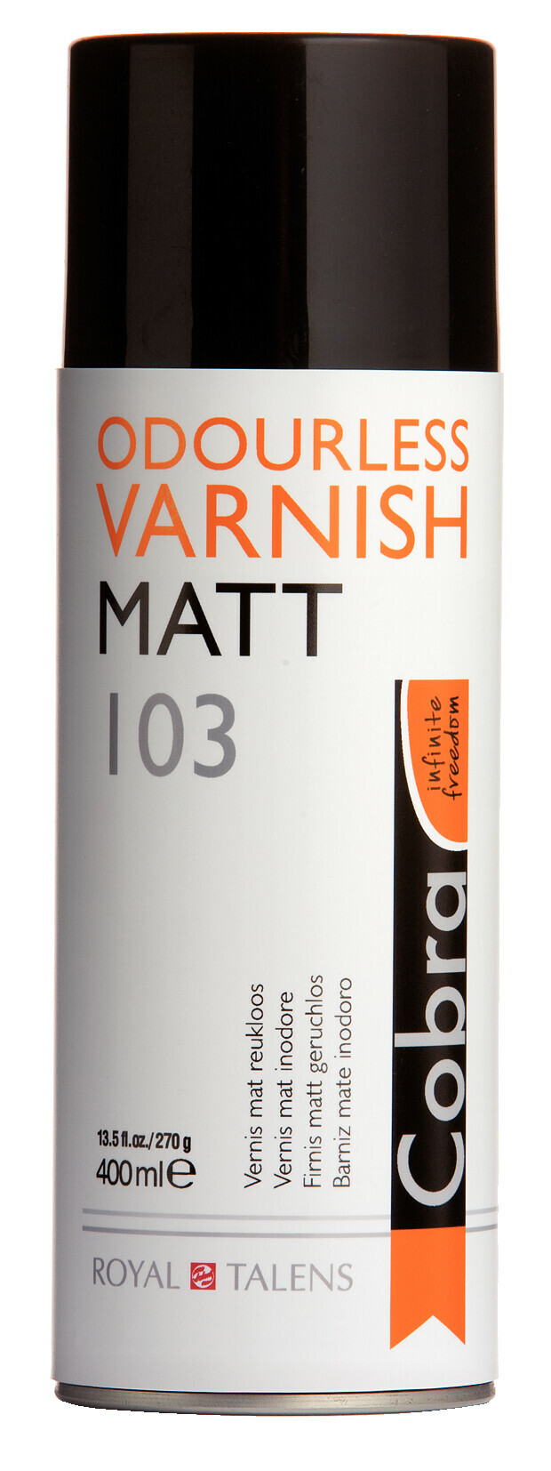 Matný lak 400ml Cobra pro vodou ředitelné olejové barvy