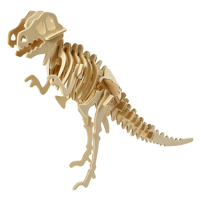 3D dřevěný model - t-rex