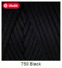 Yarn Art Macrame Cord 3 mm černá