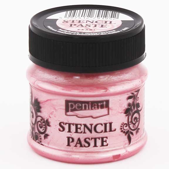 Dekorační pasta šablonová - růžová 50ml