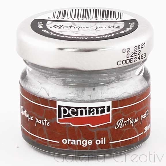 Patinovací pasta Antique paste - stříbrná 20ml