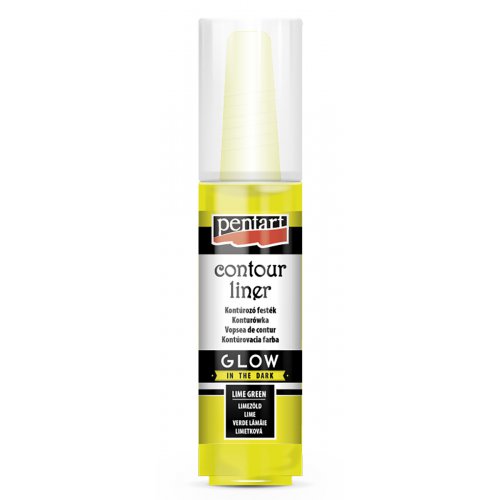 Konturovací liner svítící ve tmě 20 ml Limetková