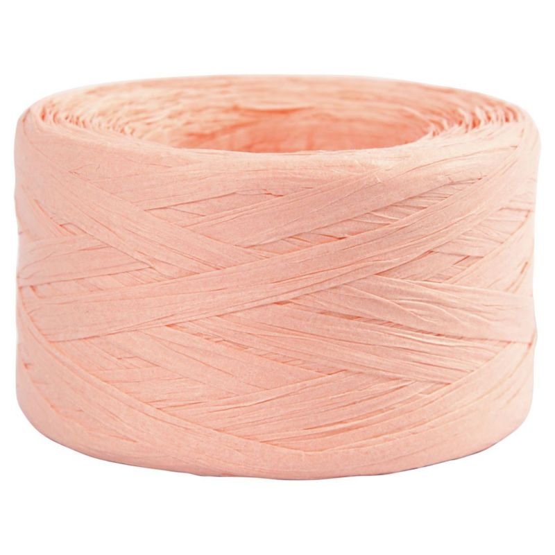 Papírová příze Raffia 100m světle růžová