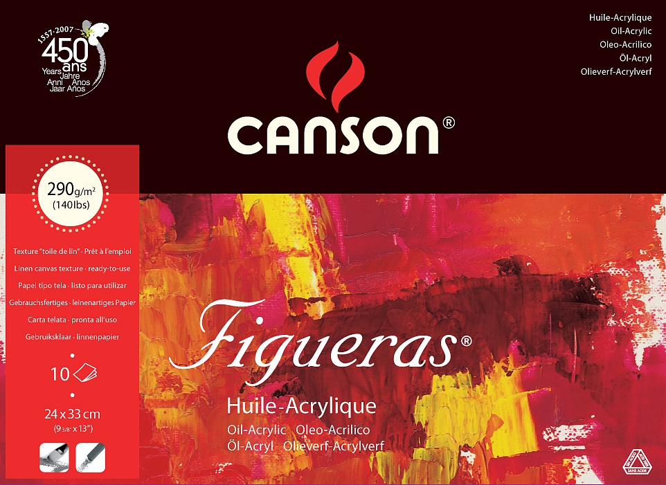 Figueras skicák lepený 33x24cm 10l 290g