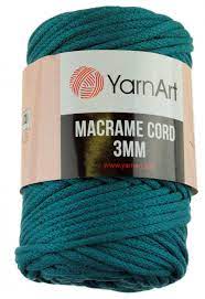 Yarn Art Macrame Cord 3 mm Petrolejová