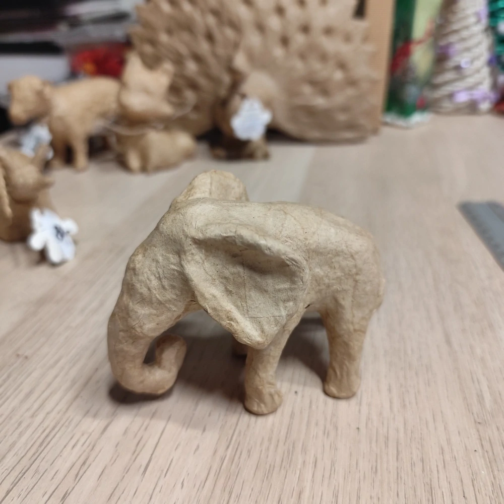 Zvířátko z papíru - slon (8 cm)