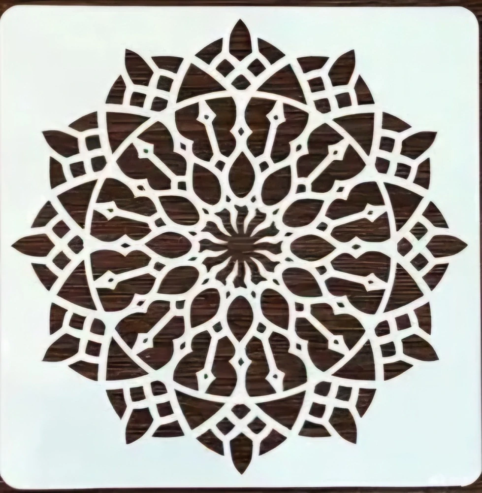 Plastová šablona - mandala