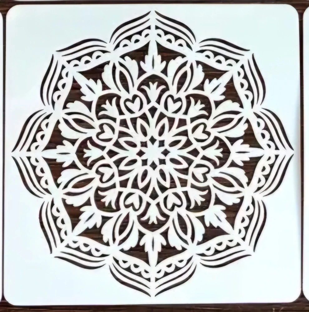 Plastová šablona - mandala