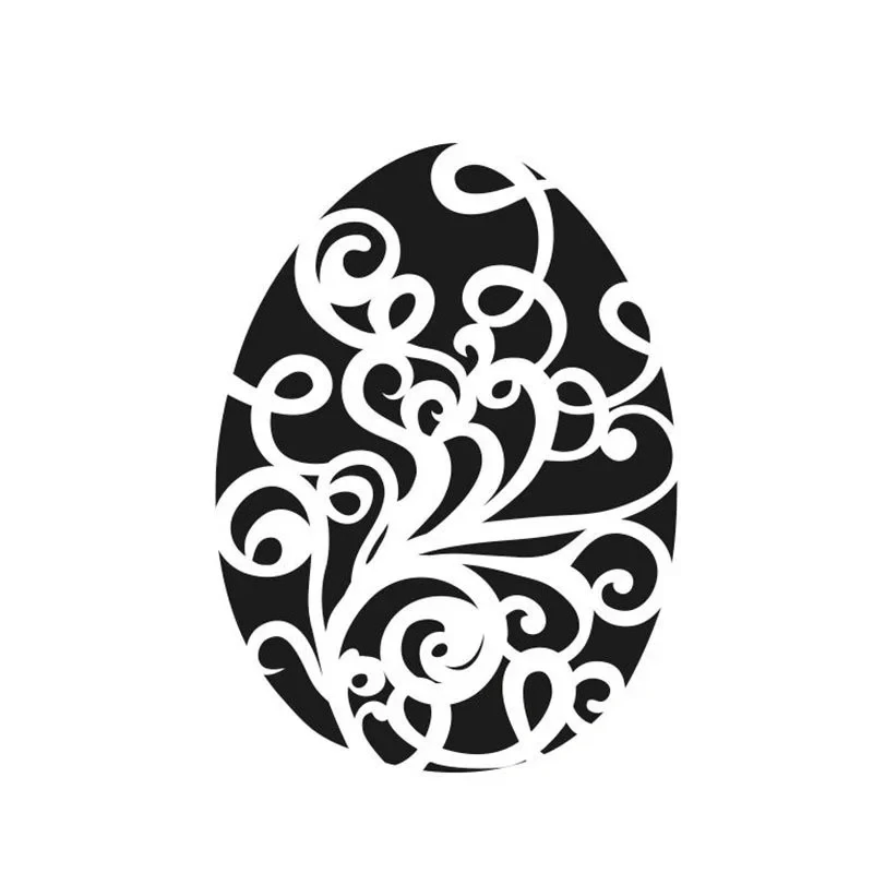 Plastová šablona - Vajíčko ornament