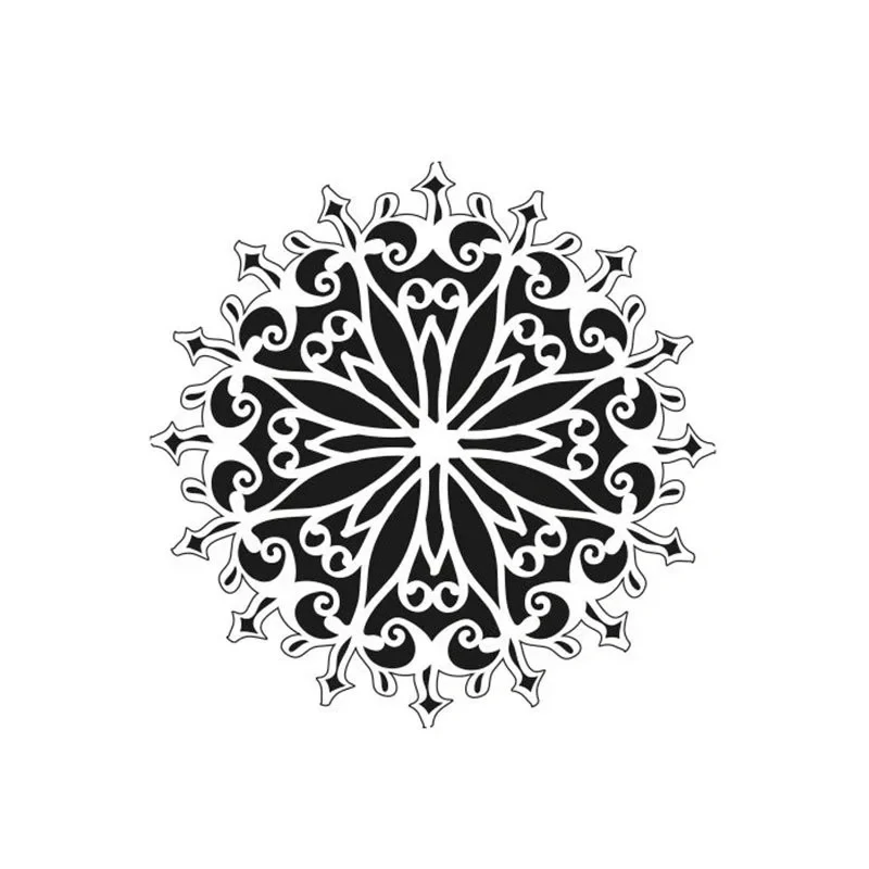 Plastová šablona - mandala
