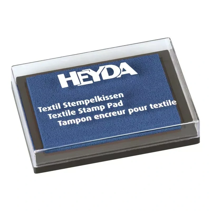 Razítkovací barva na textil Heyda tm.modrá