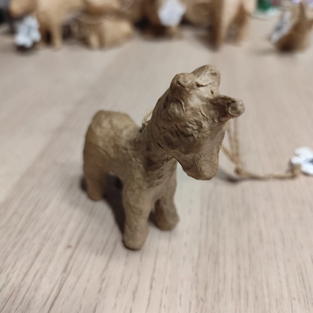 Zvířátko z papíru - mini jednorožec na zavěšení