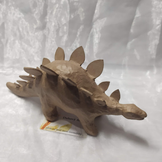 Zvířátko z papíru - stegosaurus (13cm)