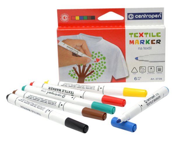 Textilní fix Centropen - sada 6ks