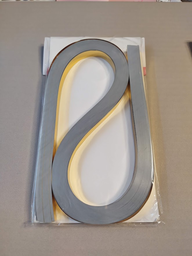 Proužky na quilling 100ks zlaté 9mm