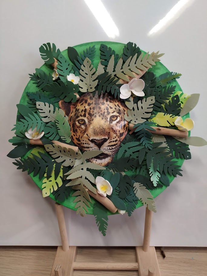 3D obraz - Leopard