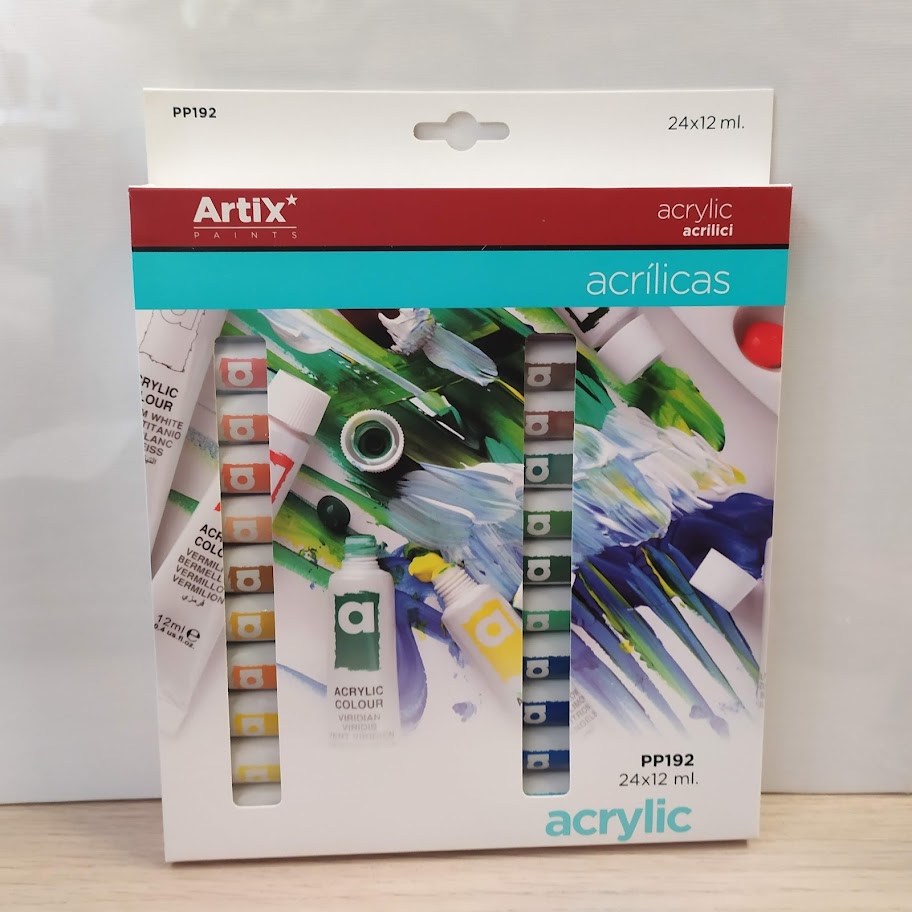 Akrylové barvy sada Artix 24x12ml