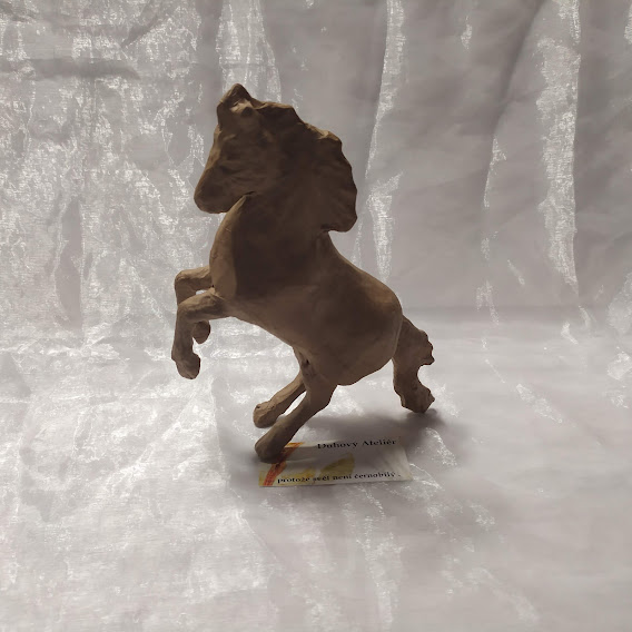 Zvířátko z papíru - kůň na zadních (23cm)