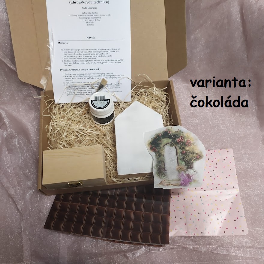 Malá sada na decoupage - čokoláda