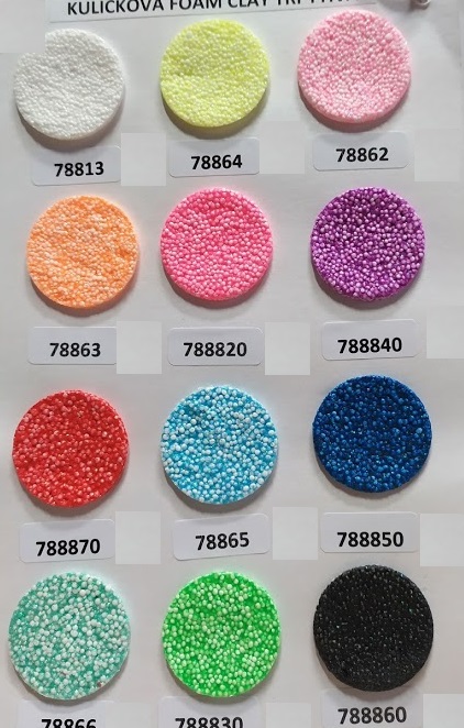 Samotvrdnoucí hmota - Foam clay třpytivé 35g