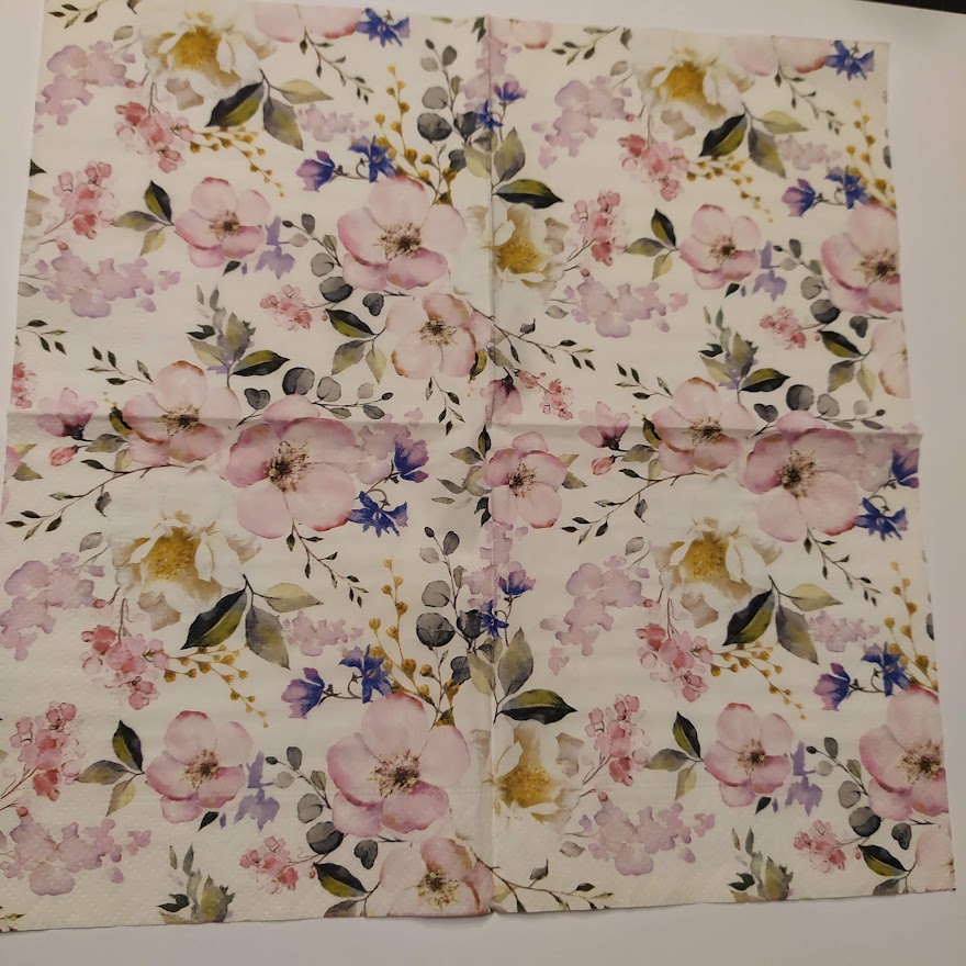 Ubrousek 25x25cm - Květy 2