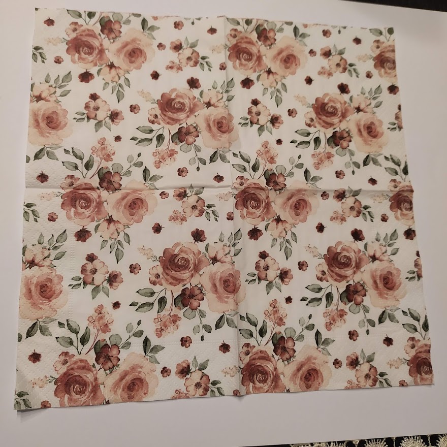 Ubrousek 25x25cm - Růže