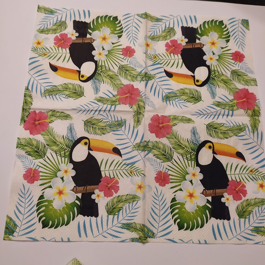 Ubrousek 25x25cm - tukan