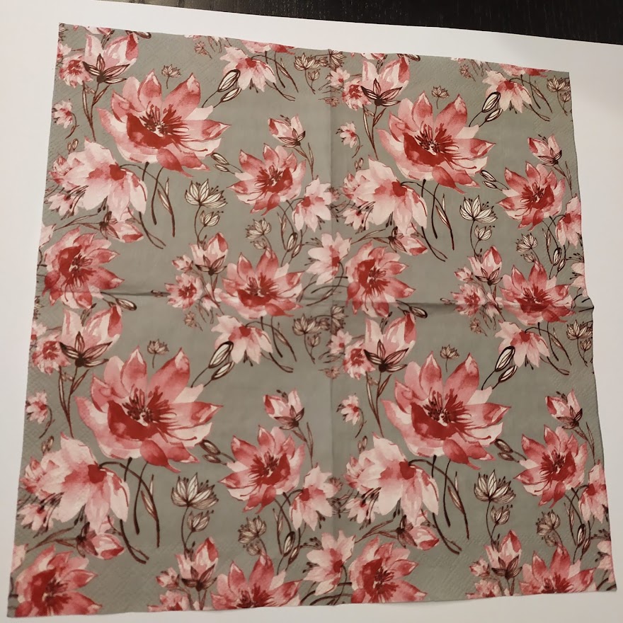 Ubrousek 25x25cm - květy 3