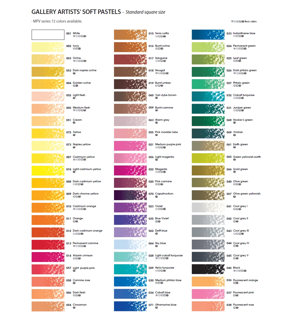 Suchý pastel soft - Mungyo 1ks Bílý