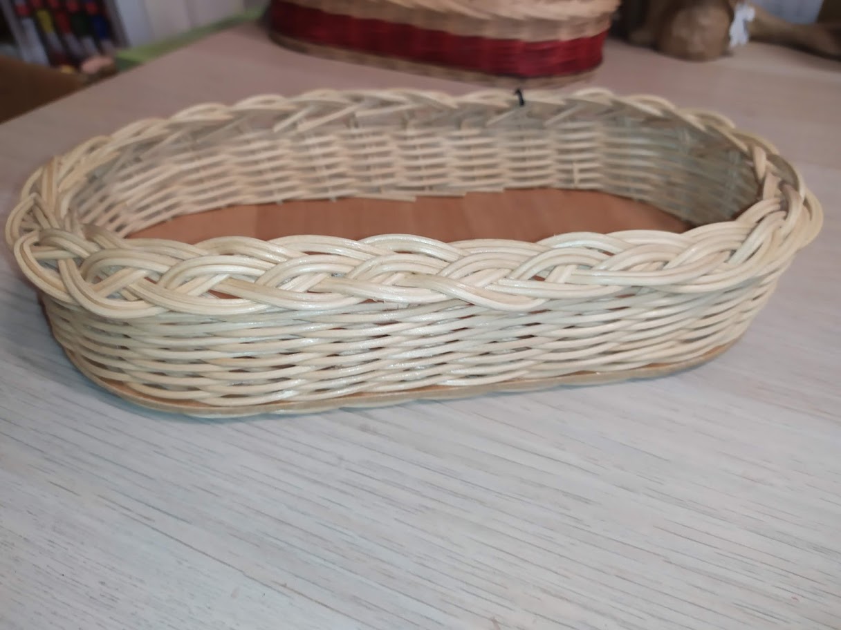 Tác ovál přírodní s motivem oše