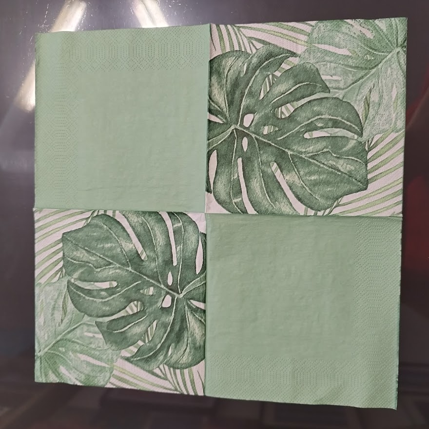 Ubrousek 25x25cm - monstera