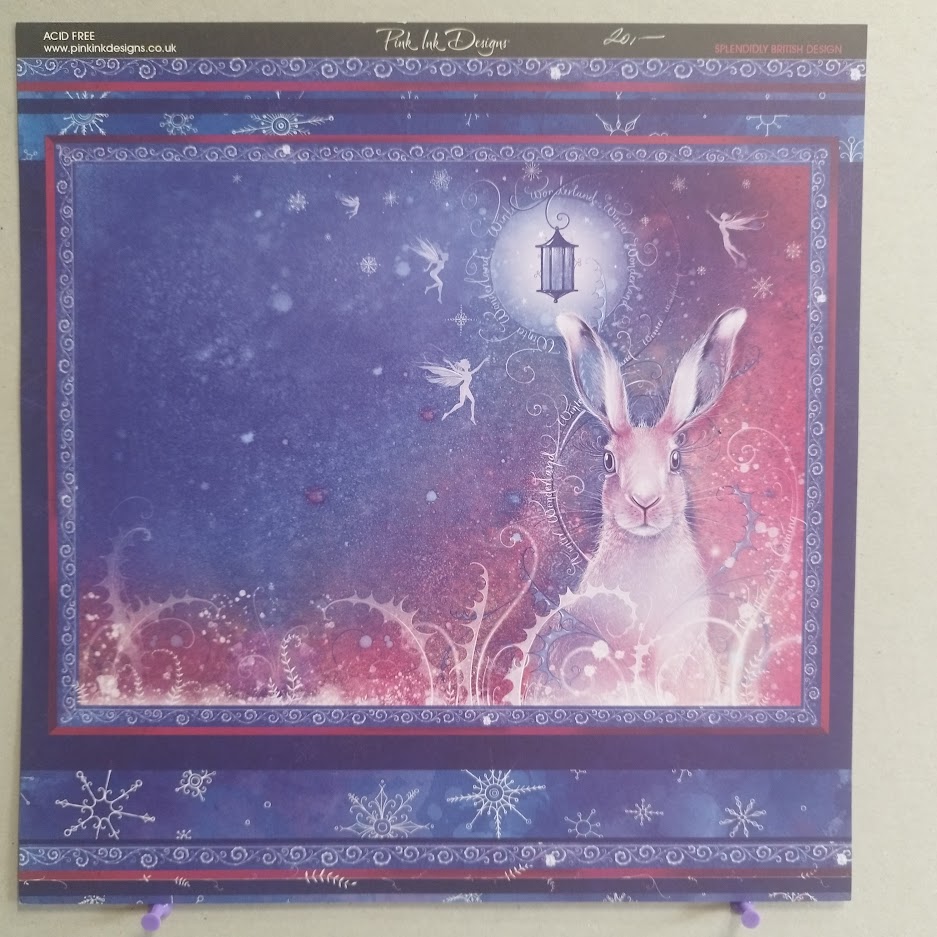 Papír Bílý zajíc II - 30,6x30,6 cm