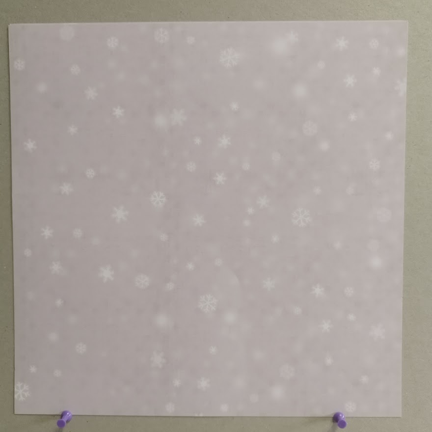 Papír - vločky na růžovošedém podkladu - 30,6x30,6 cm