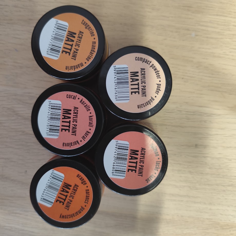 Akrylová barva Pentart 50ml -2- oranžové odstíny