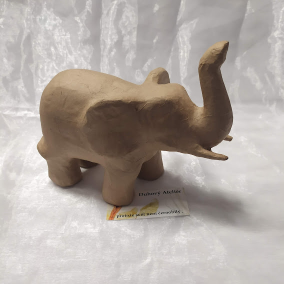 Zvířátko z papíru - slon (19cm)