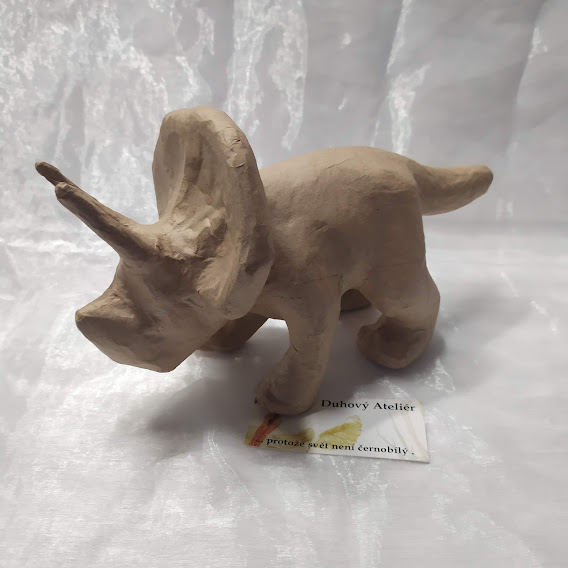 Zvířátko z papíru - triceratops (13cm)