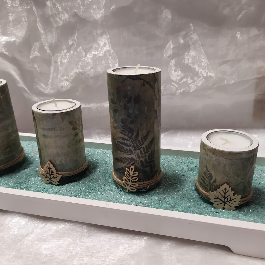 Adventní svícen les