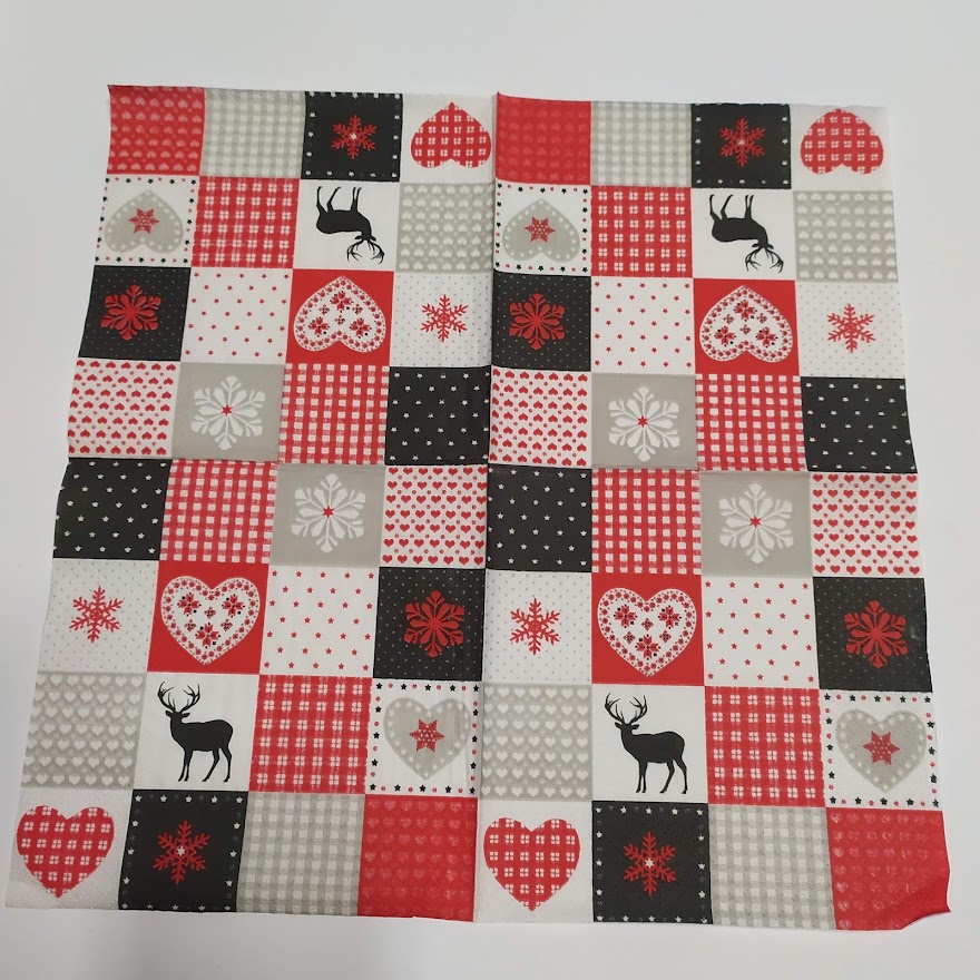 Ubrousek 33x33cm - Čtverce