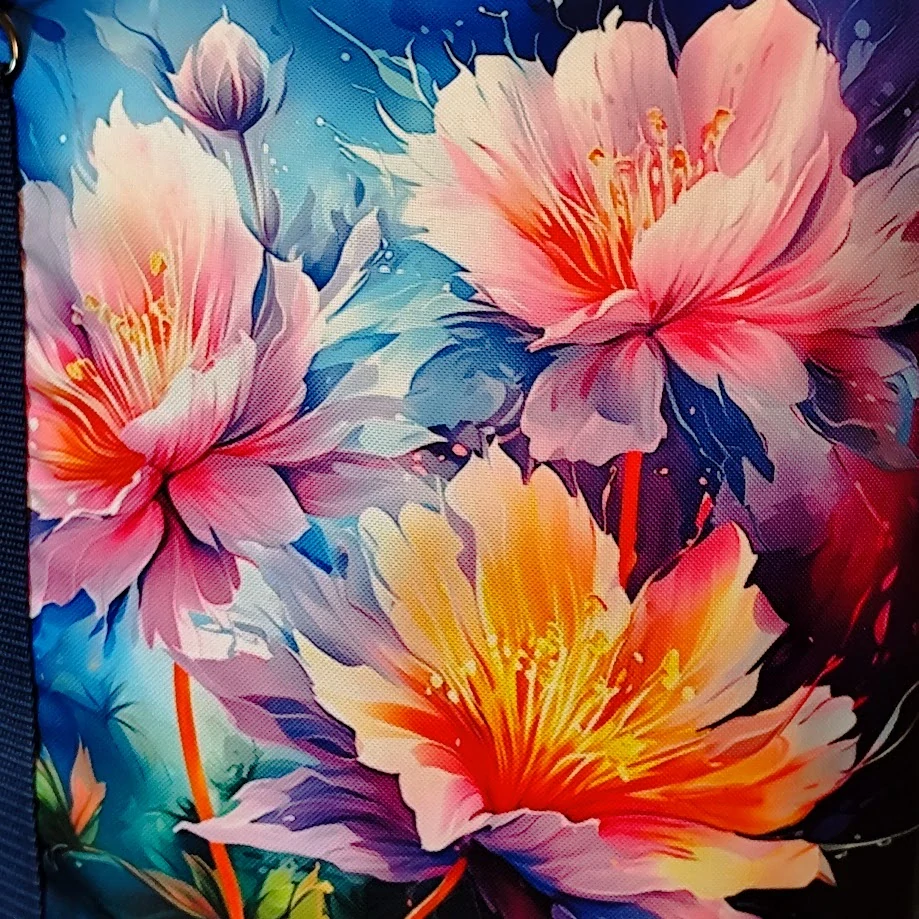 Kabelka Tyché - Noční květy