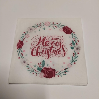 Ubrousek 25x25cm - Merry Christmas