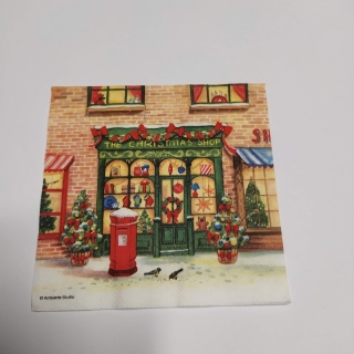 Ubrousek 25x25cm - Vánoční obchody