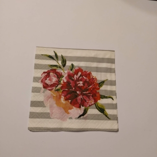Ubrousek 25x25cm - Pivoňky 2