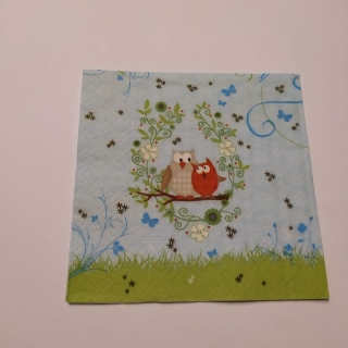 Ubrousek 25x25cm - sova