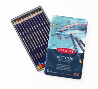 Umělecké pastelky Derwent - Inktense 12ks