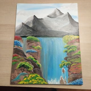 Vodopád 40x50cm