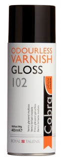 Lesklý lak 400ml Cobra pro vodou ředitelné olejové barvy