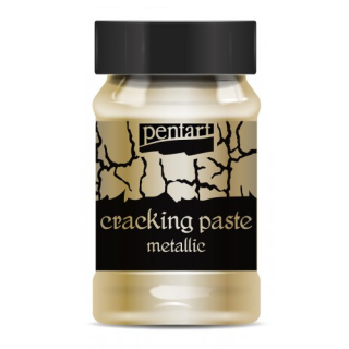 Krakelovací pasta metalická 100 ml zlatá